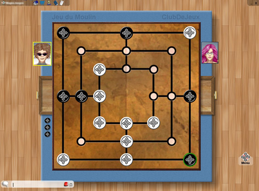 Jeu du Moulin en ligne ClubDeJeux